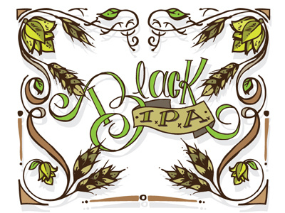 black ipa beer cirobicudo illustrations