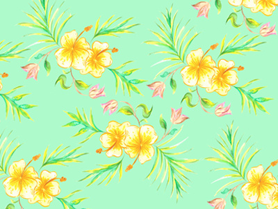 Summer pattern cirobicudo flower illustrations pattern summer watercolours