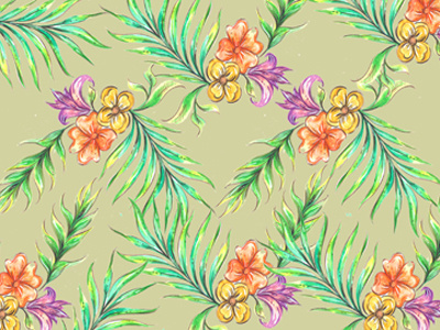 Summer pattern cirobicudo flower illustrations pattern summer watercolours