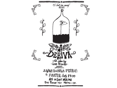 A deriva Poster aderiva cirobicudo crafttype illustrations poster