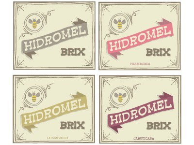 Hidromelbrix bee cirobicudo hidromel illustrations logo mead