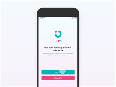 Final Video Joy 2 adobexd gurgaon interaction ios app laundry app productdesign