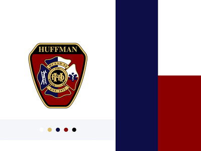 Huffman Fire Department design graphic design logo