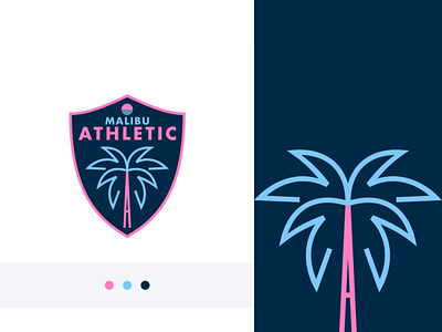 Malibu Athletic design graphic design logo