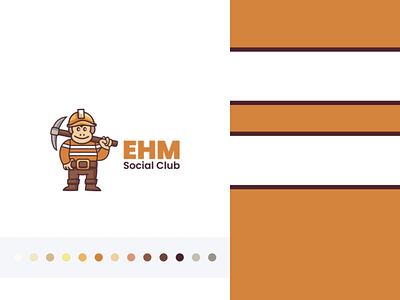 EHM Social Club design graphic design illustration