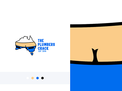 The Plumbers Crack design graphic design logo