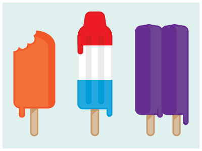 Popsicles bombpop popsicles summer twinpops