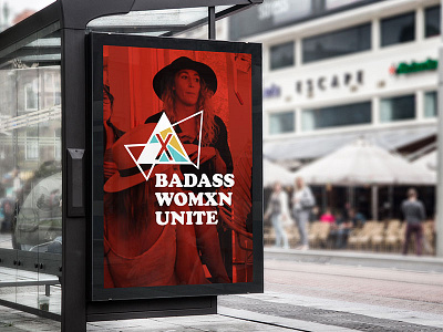 Badass Womxn Unite Poster branding forwomen identitysystems logodesign nonprofit printdesign womenmarch