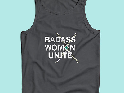 Badass Womxn Unite Tank apparelgraphics branding civilrights fashion forwomen identitysystems logodesign nonprofit printdesign womenmarch