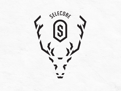 Sel V3 Dribbble 02 alpha arrow arrows black core export finland finnish horn horns import inside logo male modern negative negative space out pointing reindeer s selecore selected space strong white