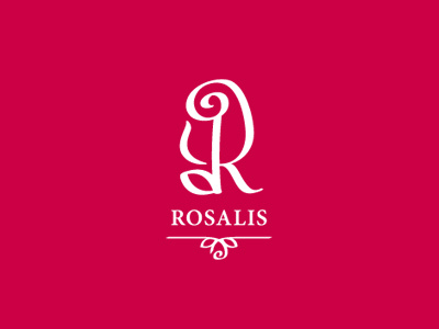 Rosalis V3 approved beauty bio bud calligraphy care health leaf logo monogram natural organic pink red rosalis rose rubine type wellness white women