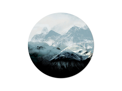 British Columbia Mountains 01 artwork british columbia design graphic illustration manipulate mountain photography remix