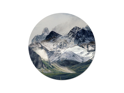 British Columbia Mountains 02 artwork british columbia design graphic illustration manipulate mountain photography remix