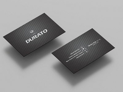 Durato -Business card branding design illustration vector