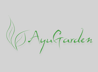 Logo - Ayugarden branding design vector