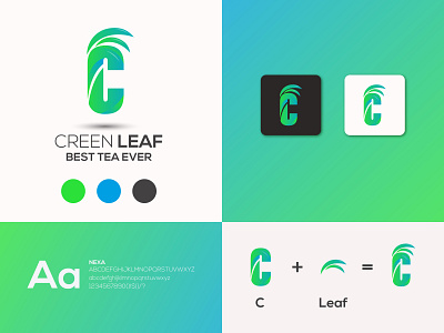 Creen Leaf gradient logo