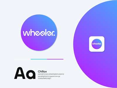 Wheeler Gradient Logo brand brand identity branding gradient graphic design logo logos typography ui ux