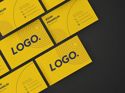 Minimalist Business Card Template brand branding business card design graphic design logo typography vector