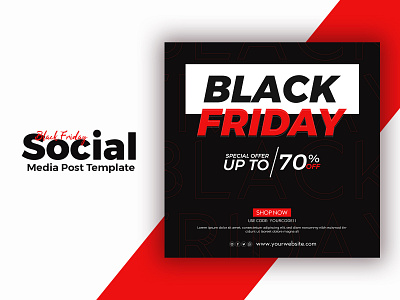 Black Friday Social Media Post Template