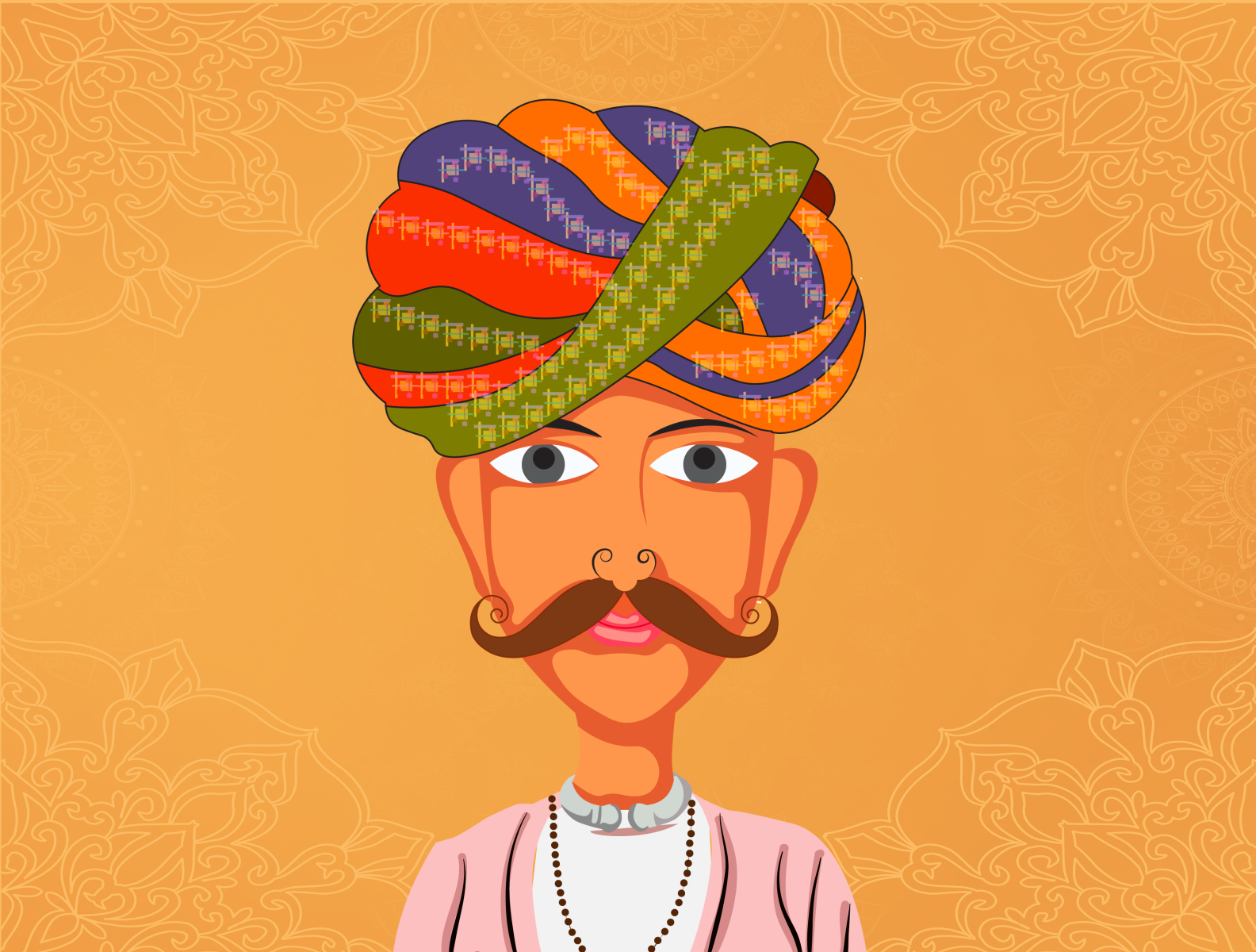 Rajasthani Man Painting Stock Vector (Royalty Free) 327730163 | Shutterstock