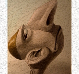 Big Nose drawing graphite illustration pencil