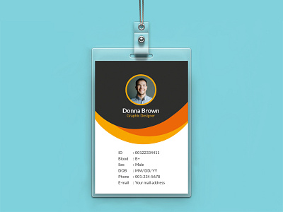 Modern and Creative id card design branding clean corporate design graphic design id card illustration international id card modern vector