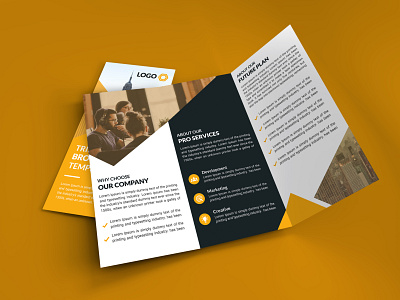 Corporate Business Tri fold Brochure Design