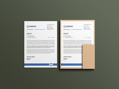 Letterhead Design advertising branding business letterhead coporate design graphic design letterhead modern stationary