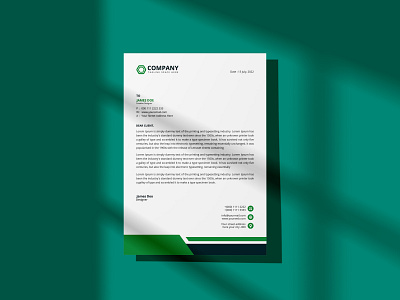 Corporate Letterhead Design brand identity business letterhead corporate letterhead design layout letterhead marketing modern print stationery