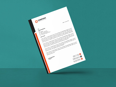 Letterhead Design business corporate design graphic design letterhead letterhead template modern stationery