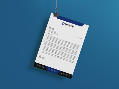 Letterhead Design a4 branding corporate design graphic design layout letterhead print stationary vector