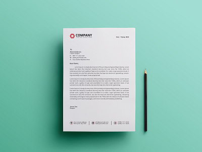 Corporate Letterhead Design a4 branding business letterhead colorful corporate letterhead letterhead letterhead design print vector