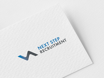 Logo | Next Step Recruitment branding design flat design graphic design logo logomark minimal logo minimalist typography vector