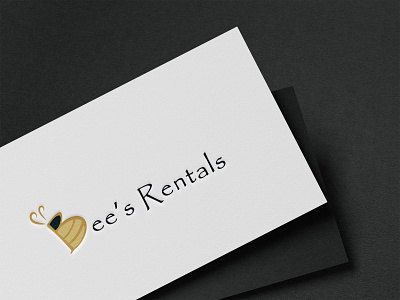 Minimalist Logo Design | Bee's Rentals branding business card design design flat logo graphic design illustration logo minimal minimalist logo typography vector