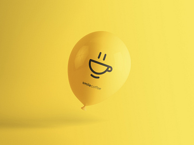 Smile Coffee ballon coffe logo coffee coffee cup cup emoji emotion smile smile coffe yellow