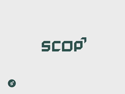 ScOp branding catchy logo green logo design minimalistic logo vector venture capital branding
