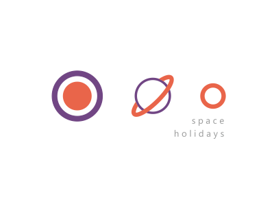 Space Holidays concept holiday illustration minimal planets postcard space