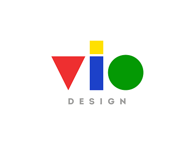 Vio branding circle colour concept logo rectangle simple form square triangle