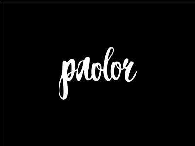 paolor concept design logo modern paolor web
