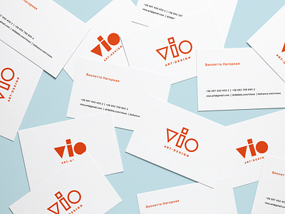 Vio Card branding business card design logo minimalistic vio