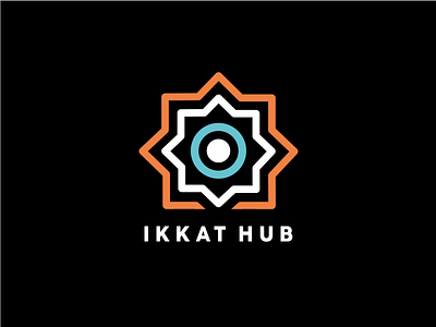 Ikkat Hub colour concept design hub ikkat india logo sari