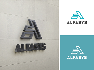 ALFASYS brand concept facade logo system