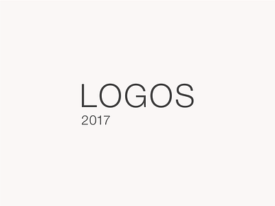 Logos 2017 2017 brand branding collection concept letting logo year