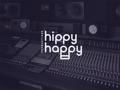 Hippy Happy brand branding concept happy hippy idea logo music note studio