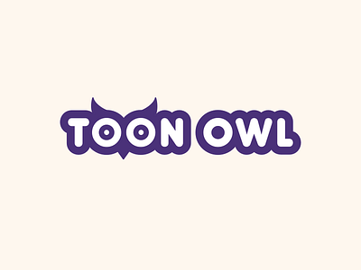 Toon Owl cartoon concept cute eye idea logo owl