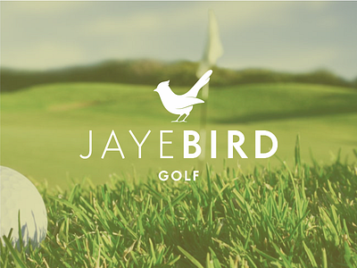 Jayebird birdy field golf grass green jayebird logo well women