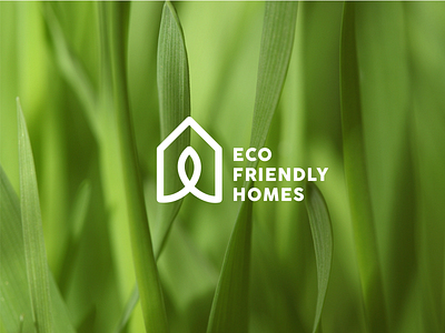 Eco Friendly House eco friendly green home leaf logo nature waste zero