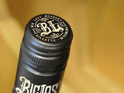 BigLost Bottle Caps bottles mead norse packaging typography wyoming