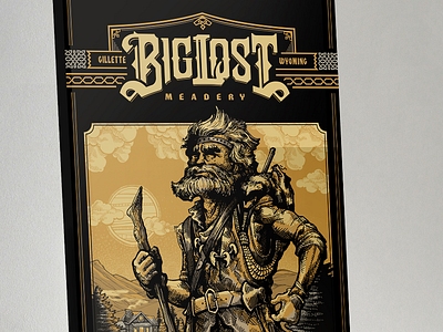 BigLost Poster mead norse poster typography wyoming