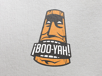 Boo-Yah Logo logo tiki vector